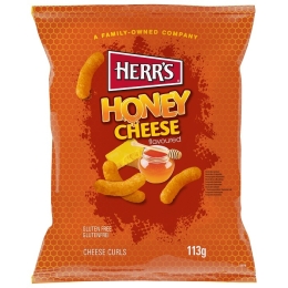 Herr's | Honey Cheese Curls | 12 x 113 gram