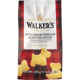 Walker's | Mini Shortbread Scottie Dogs | 12 x 125 gram