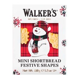 Walker's | Mini Shortbread Snowman 3d | 10 x 150 gram