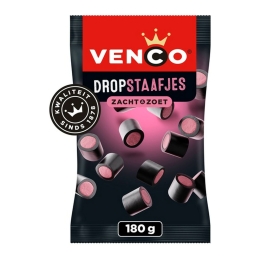 Venco | V. Dropstaafjes | 12 x 180 gram