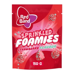 Red Band | Sprinkled Foamies Strawberry | 10 x 150 gram