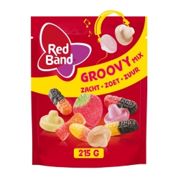 Red Band | Snoepmix Groovy | 10 x 215 gram