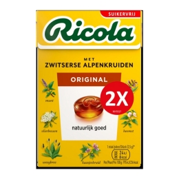 Ricola | Original Suikervrij Duopack | 10 x 2 x 50 gram