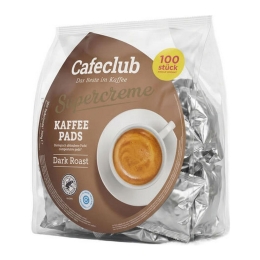 Cafeclub | Supercreme Mega Dark Roast | 8 x 100 pads