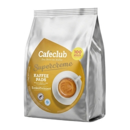 Cafeclub | Supercreme Mega Entkoffeiniert | 8 x 100 pads